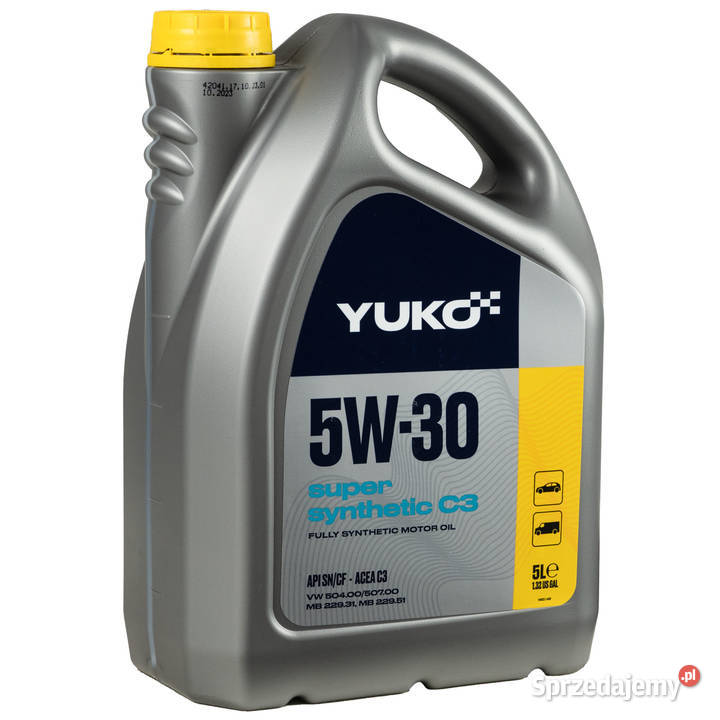 Olej silinkowy YUKO 5W30 Super Syntetic C3 5L Łódź
