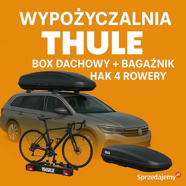 Bagażnik THULE skrzynia BOX bagażnik HAK na 4 sprzedam