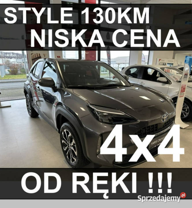 Toyota Yaris Cross 4x4 130 Style Super Niska 4x4 asystent pasa ruchu zachodniopomorskie Szczecinek sprzedam