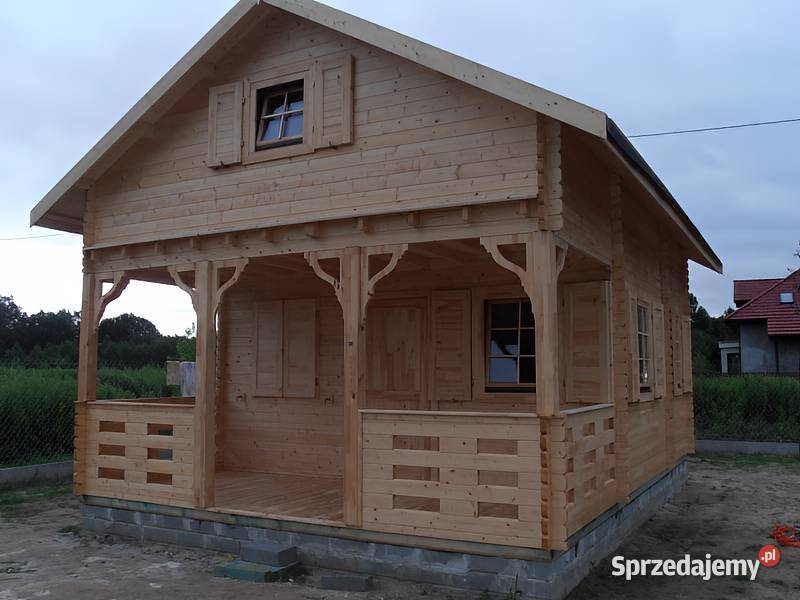 Domek drewniany Gabi 5x7 35m z bala 44mm OBNIŻKA Parzymiechy