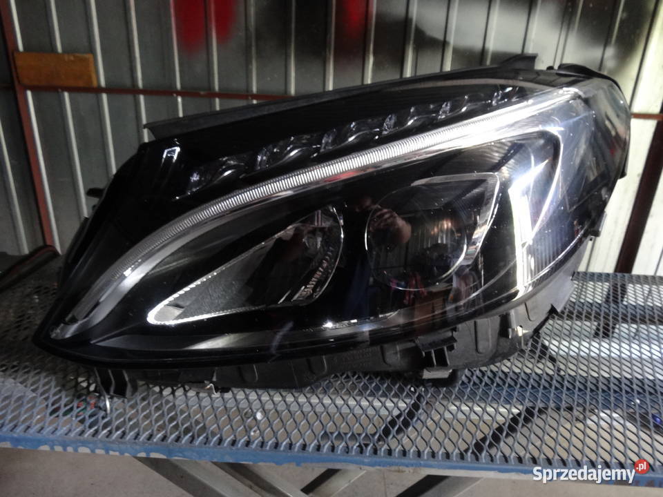 lampa reflektor lewy mercedes c klasa w205 osobowe Oświetlenie Niemodlin