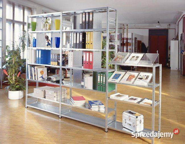 Regały półkowe ocynkowane system wtykowy