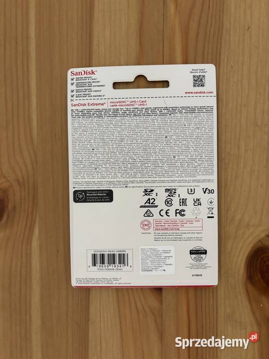 SanDisk Extreme Micro SD 64 gb Nowe Micro SD (TransFlash) mazowieckie Warszawa