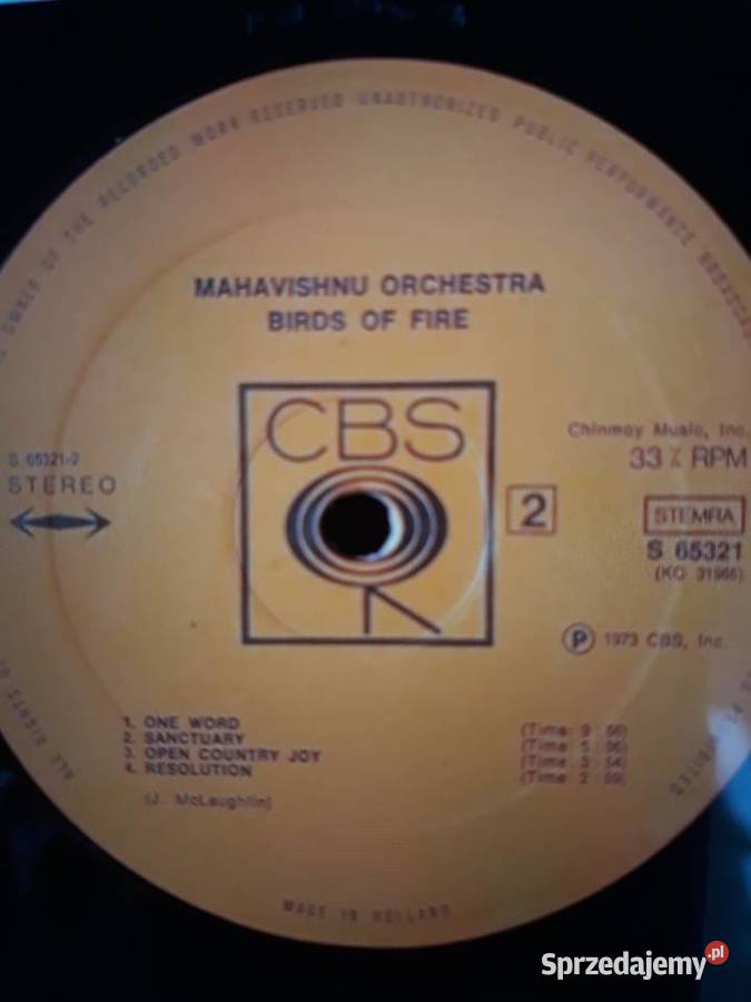 Archiwum jazz rocka MAHAVISHNU ORCHESTRA Birds Rzeszów sprzedam