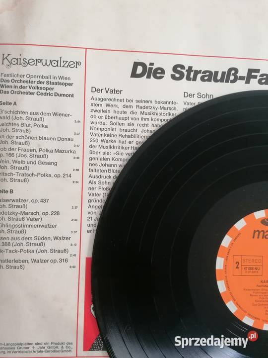 płyta winylowa Kaiserwalzer płyta winylowa Łódź