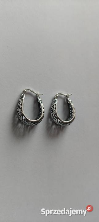 Srebrne kolczyki próba 925 kujawsko-pomorskie Bydgoszcz