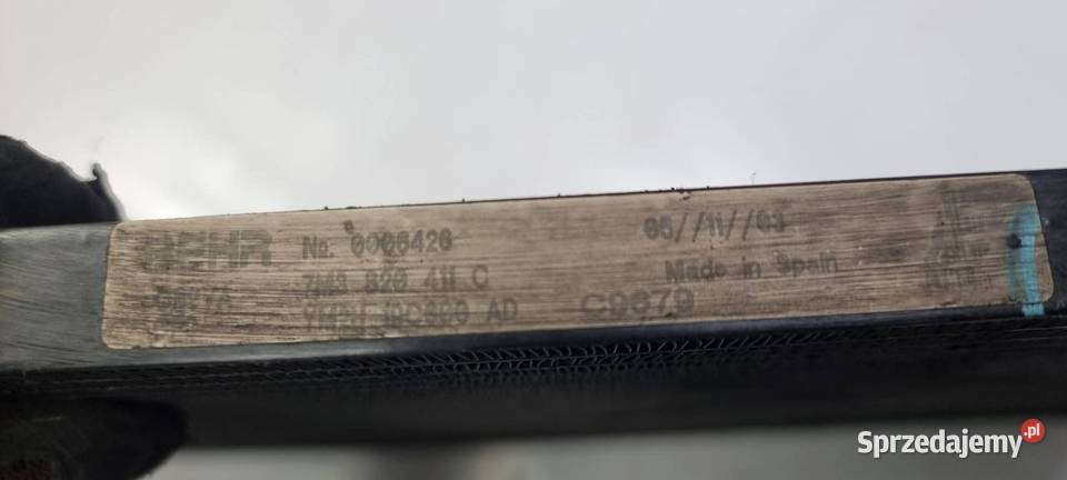 CHŁODNICA KLIMATYZACJI FORD GALAXY 7M3820411C osobowe kujawsko-pomorskie Lipno