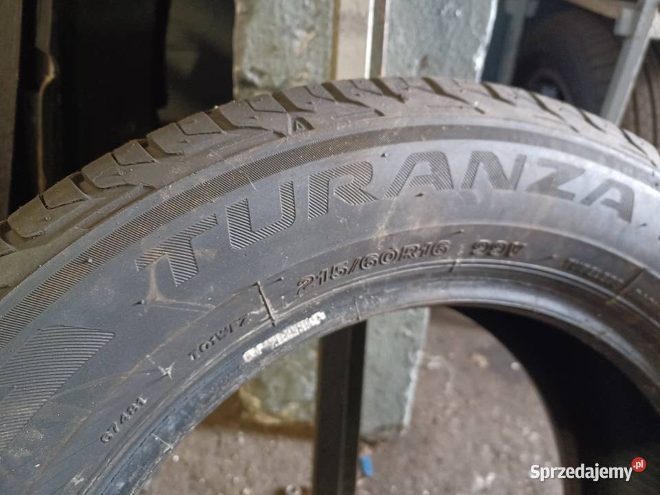 4 Opon Bridgestone Turanza Letnie 21560 R162218 215