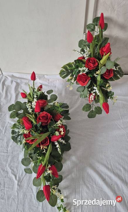 Dekoracja stroik kompozycja na cmentarz Komplet wielkopolskie Pleszew