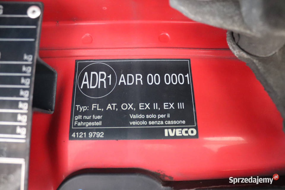Iveco Stralis EUR 6 Firanka 730 ADR czerwony Warszawa