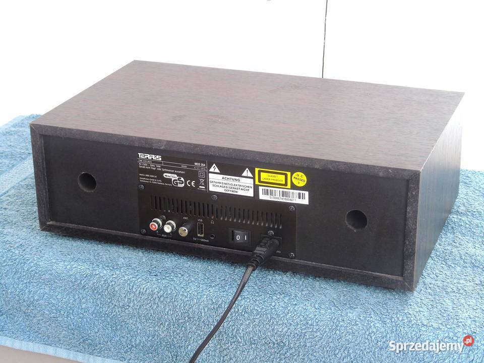 Zestaw audio STerris BT USB rec mp3 radio RDS Jasło