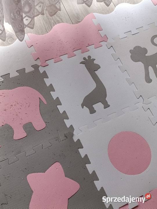 Mata Piankowa XL Dzieci Puzzle Zwierzątka