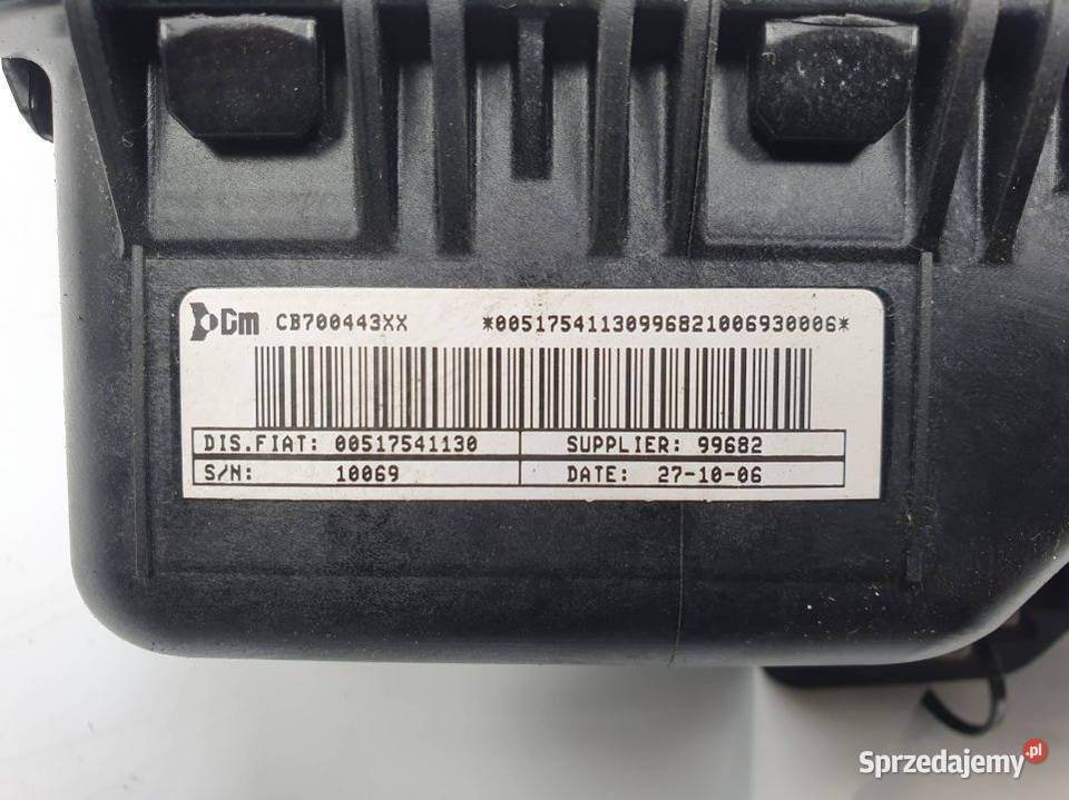 PODUSZKA AIRBAG FIAT GRANDE PUNTO 00517541130 Lipno