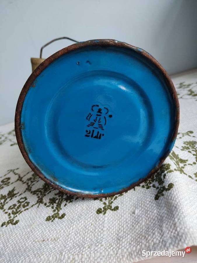 Kanka bańka emaliowana niebieska na mleko 2l opolskie Głuchołazy