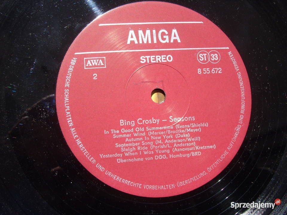 Winyl LP BING CROSBYSEASONS 1978 1 płyta Wołów