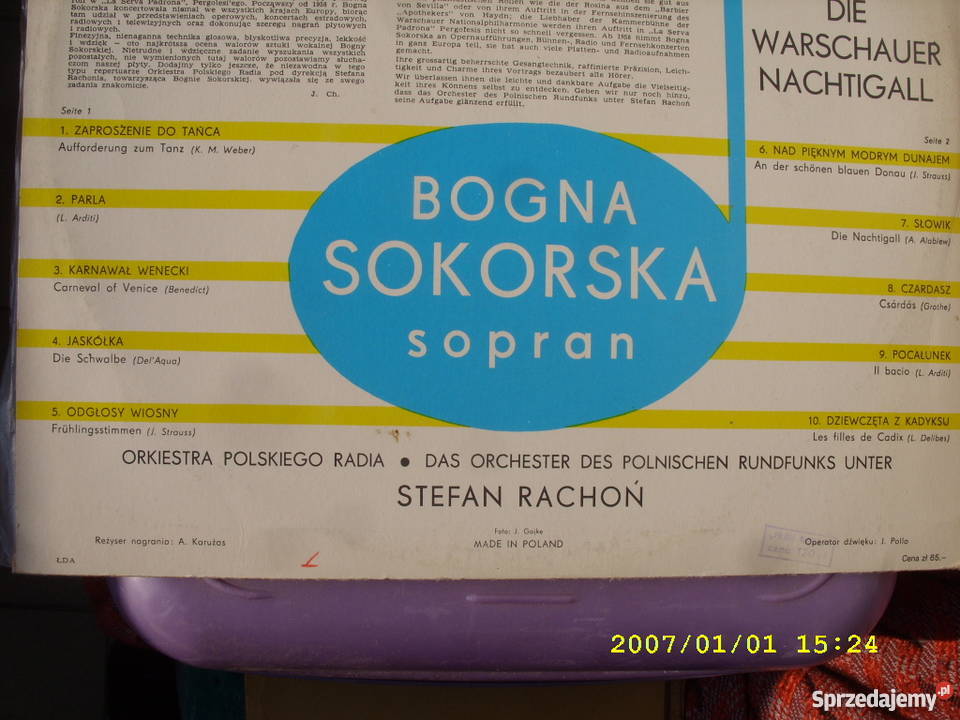 LPPop BOGNA SOKORSKA SLOWIK WARSZAWY Wołów