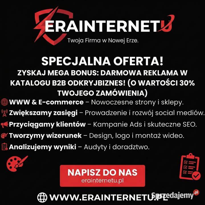 Tworzymy Strony WWW, Sklepy, Logo i Reklamy. Marketing w jednym miejscu.