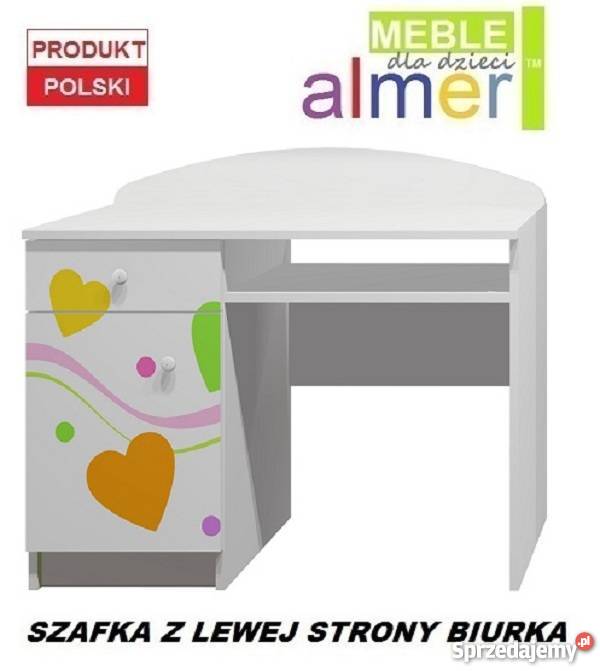KOLOROWE SERCA 1 B10 biurko dziecięce 100x50 w74 Tychy