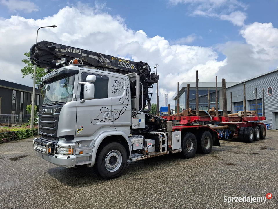 Do przewozu drewna Scania 6x4 z naczepa do 18000kg Warszawa