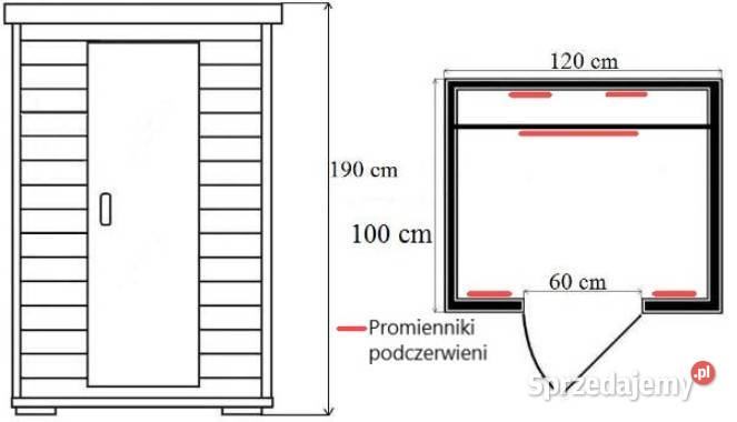 Sauna Infrared Verona promienniki ceramiczne 2 Ruda Śląska