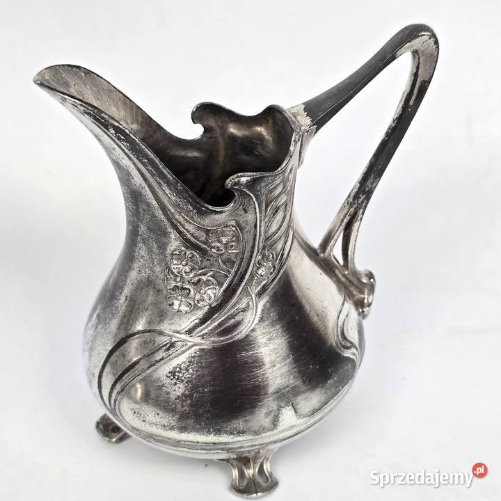 Secesyjny serwis do kawy mlecznik i cukiernica sprzedam