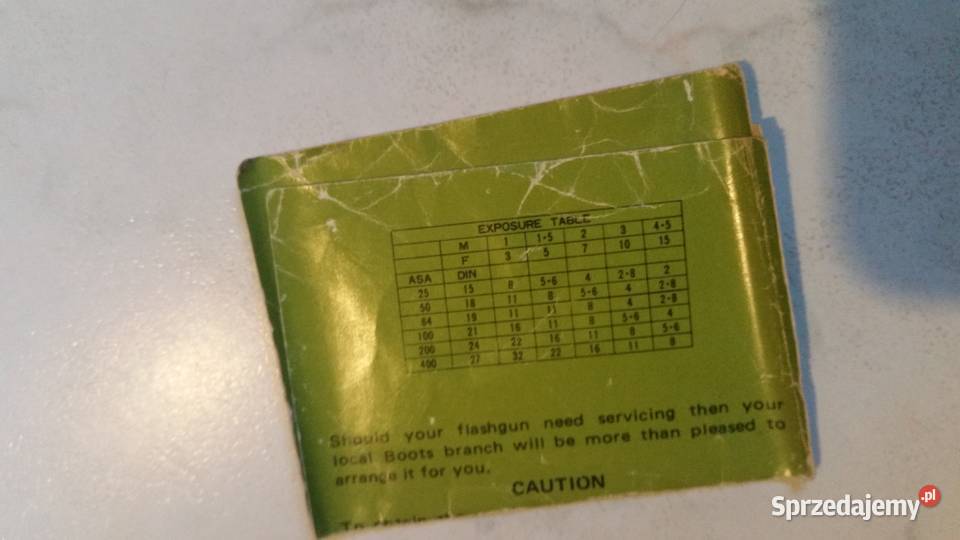 Boots Pacer Companion ELECTRONIC FLASHGUN LAMPA Akcesoria lubelskie Puławy