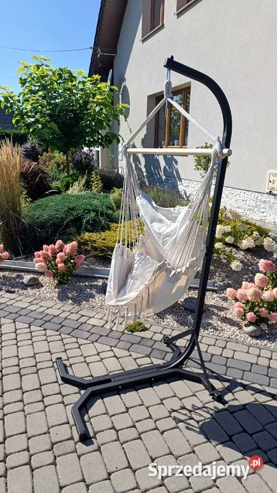 KRZESŁO Brazylijskie Beżowe Boho FOTEL Wiszący