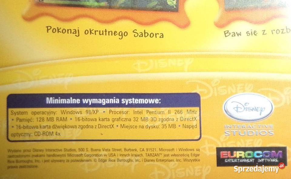 Gra Disney Magiczna kolekcja Tarzan PC CD BOX podkarpackie