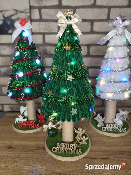 Choinka święta dekoracja rękodzieło