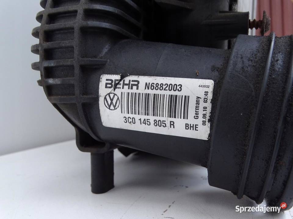 CHŁODNICA WODY 5K0121253B INTERCOOLER 3C0145805R sprzedam
