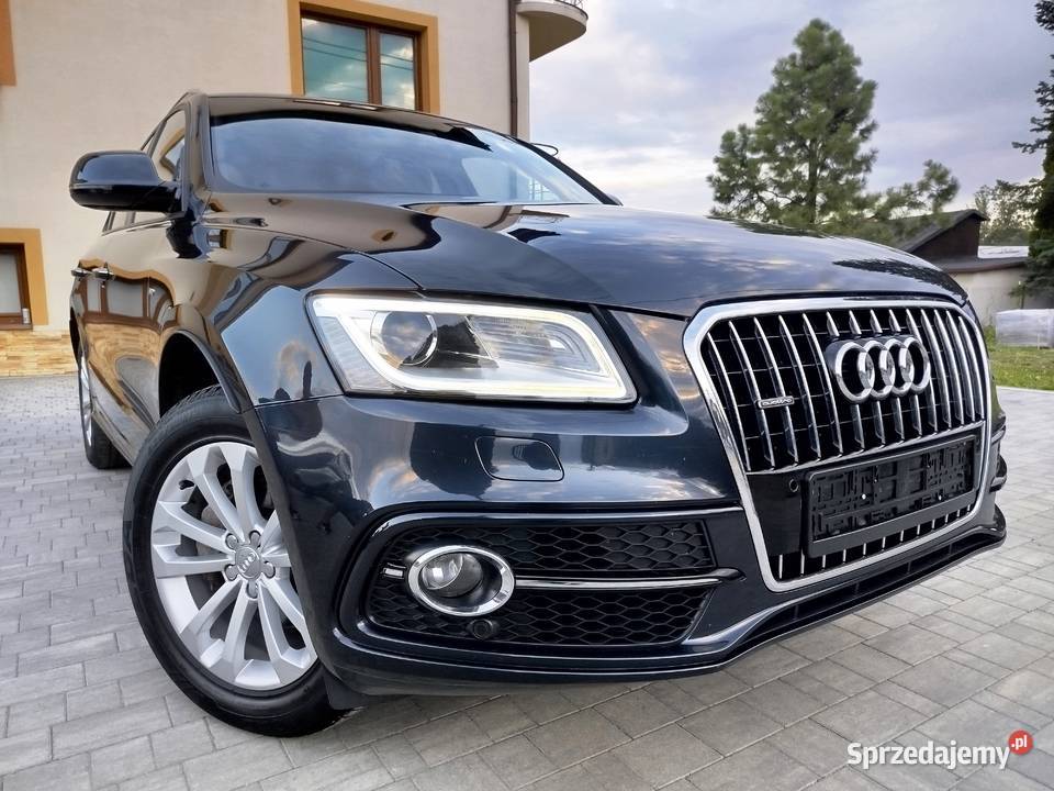 AUDI Q5 20TDI 190 2xSLINE panorama skóra navi światła do jazdy dziennej Samochody osobowe Grabownica Starzeńska