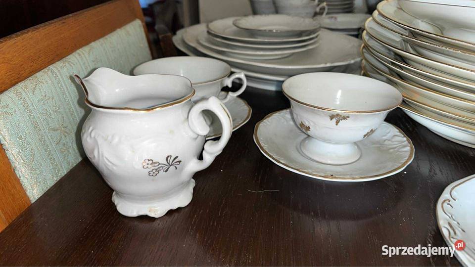 Filiżanka Wawel Made in Poland Biała złocona Gdańsk