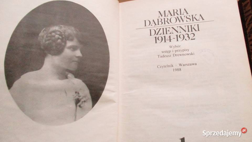 Maria Dąbrowska DZIENNIKI wspomnienia pamietniki Łódź