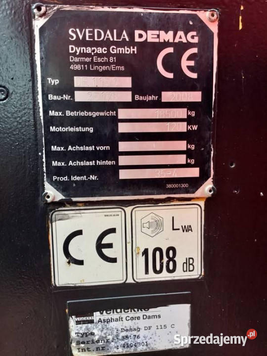 Bomag DF115C Jastrzębniki