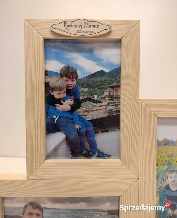 Ramka Na Zdjęcia 10x15 DREWNO Napis DEDYKACJA Toruń