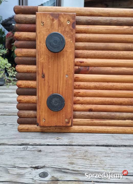 Ławka masywna siedzisko drewniane ogrodowe 3D śląskie Kalety sprzedam