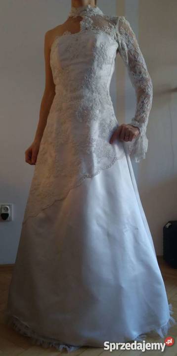 Nowa suknia ślubna koronka unikat Linia "A" Moda i Styl Warszawa