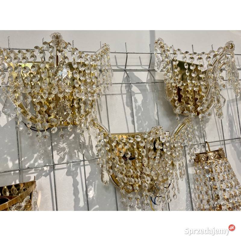 KINKIET KRYSZTAŁOWY N72 ZŁOTY Opole