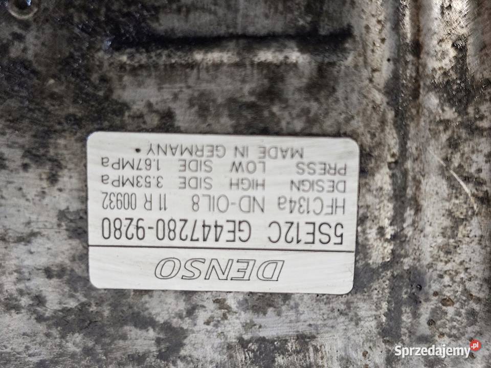 AVENSIS AURIS 16 D4D N47C16A 112 13r sprężarka osobowe