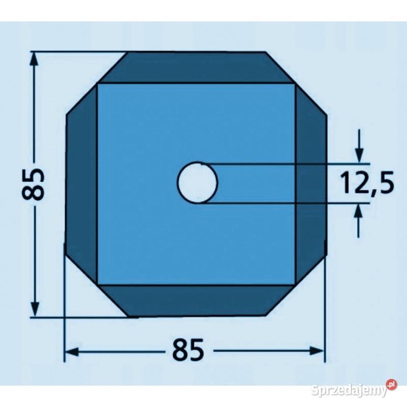Nóż paszowozu 85x85x4 mm Kuhn A7153000 APL00082 Kamionna