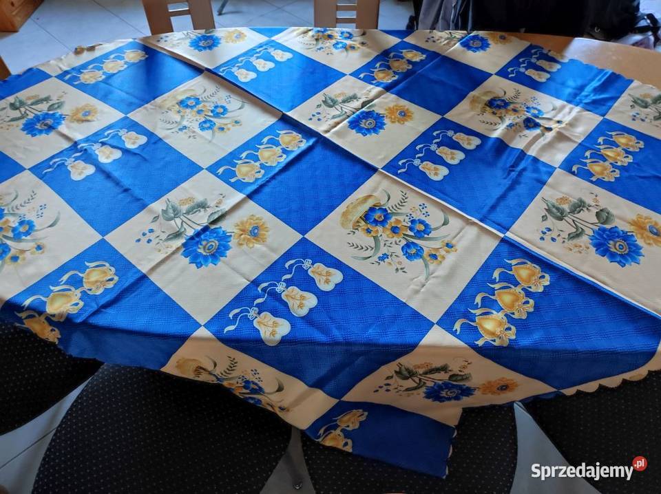 obrus wodoodporny kwiaty owoce jesienny kuchenny wielokolorowy Kielce sprzedam