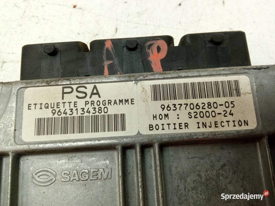 STEROWNIK SILNIKA 9637706280 Citroen Berlingo I