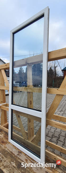 OKNO KacprzaK 84x228 FIX OKNA Używane Witryna Okna ścienne Siedlce
