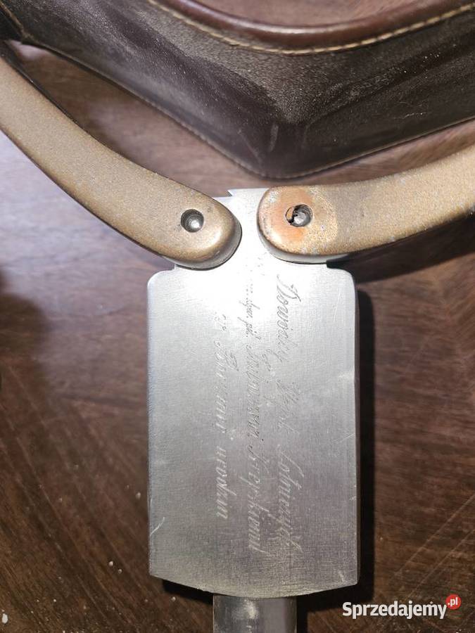 Siodełko przenośne pamiątka generale Krepskim wielkopolskie Poznań