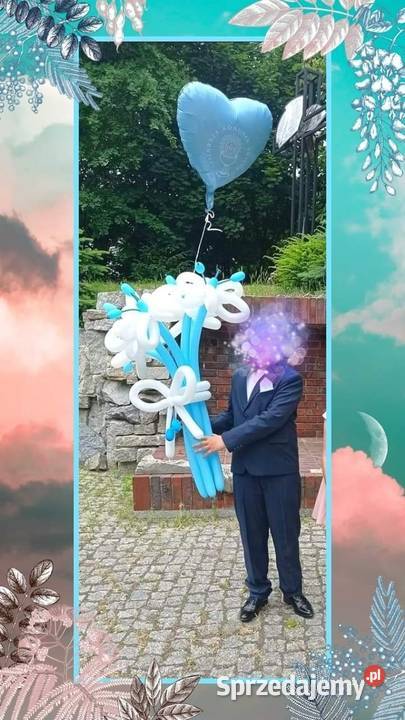 Komunia Święta balony dekoracje z balonów Łódź