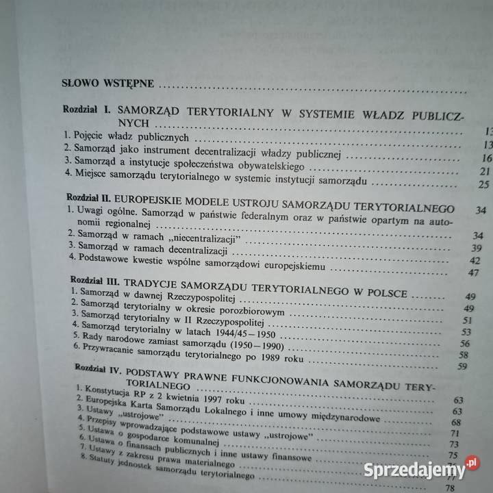 Samorząd Terytorialny Podstawy ustroju i politologia, stos. międzynarodowe Gdańsk sprzedam