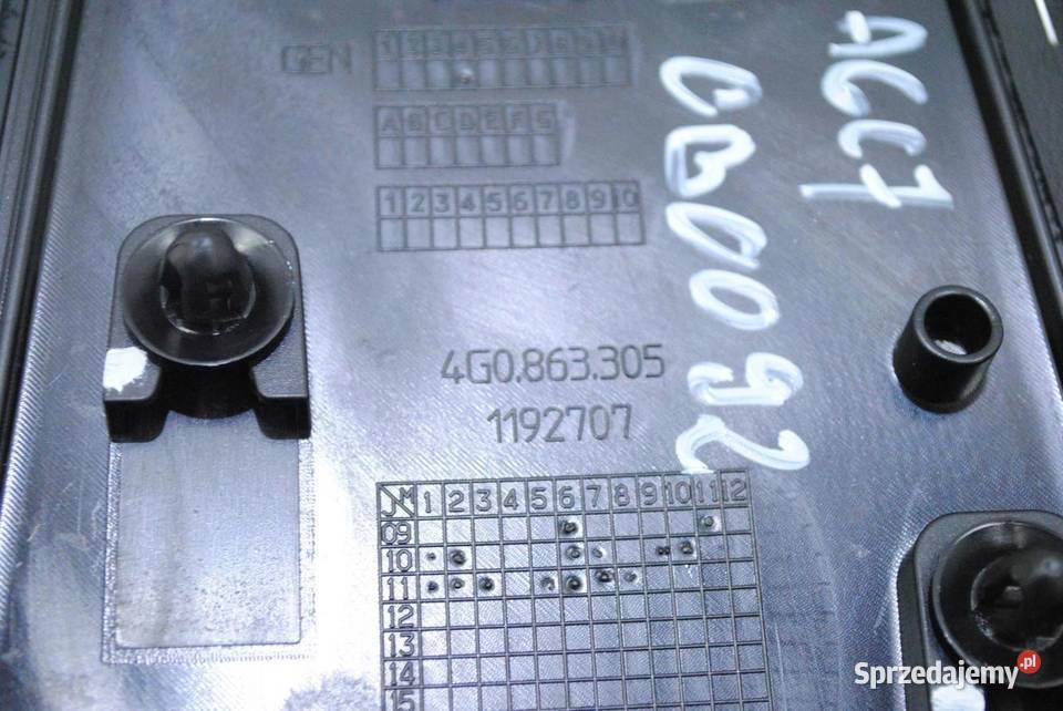 OSŁONA ZAŚLEPKA LEWA TUNELU AUDI A6 C7 4G0863305