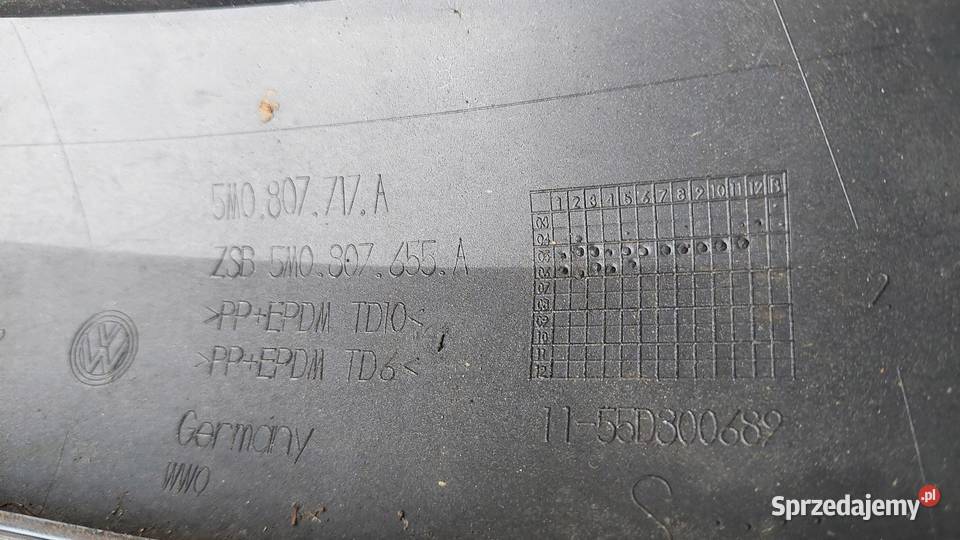 LISTWY PRZÓD KOMPLET VOLKSWAGEN GOLF 5 PLUS Karoseria wielkopolskie Międzychód