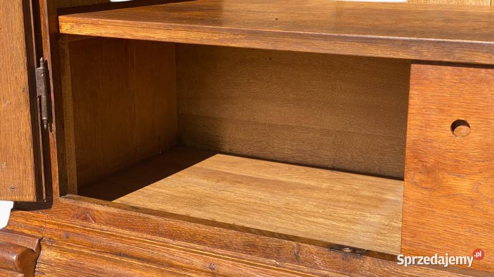 Dębowa rustykalna szafa dwudrzwiowa lite drewno Gryfice