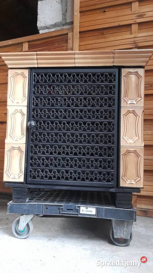 Piec kominek kaflowo żeliwny szamot Niemiecki